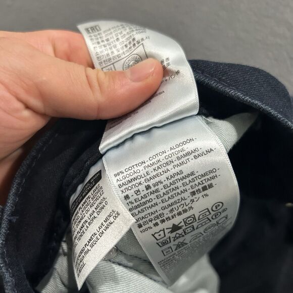 Levis Jeans Mens 38x30 Blue Premium Lot 502 Tapered Leg Stretch Denim Big E - Picture 6 of 11